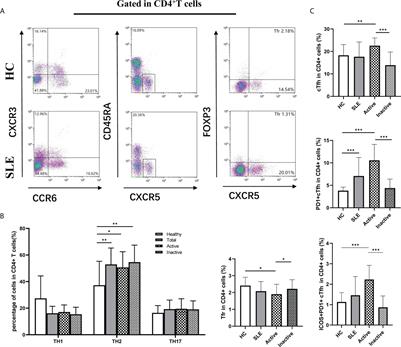 Aberrant expansion of follicular helper T cell subsets in patients with systemic lupus erythematosus